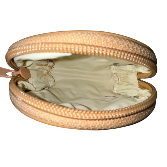 Allan Edward Beige World Map Faux Leather With Small Pouch Wristlet Set - Picture 10 of 10